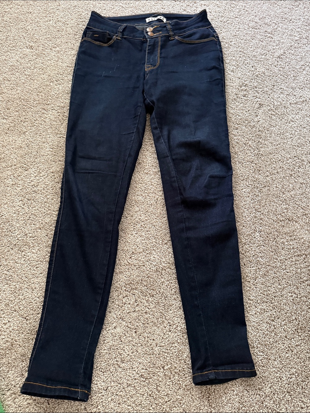 Encore Jeans Women's Skinny Navy Stretch Jeans